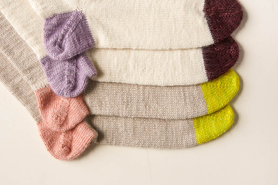 Easy Heel Colorblock Socks | Purl Soho