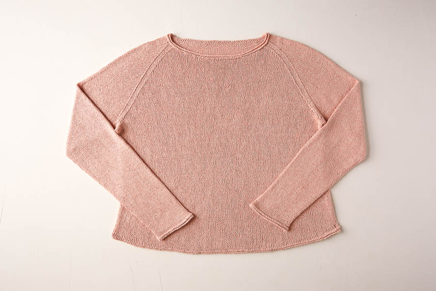 Lightweight Raglan Pullover in Cattail Silk | Purl Soho