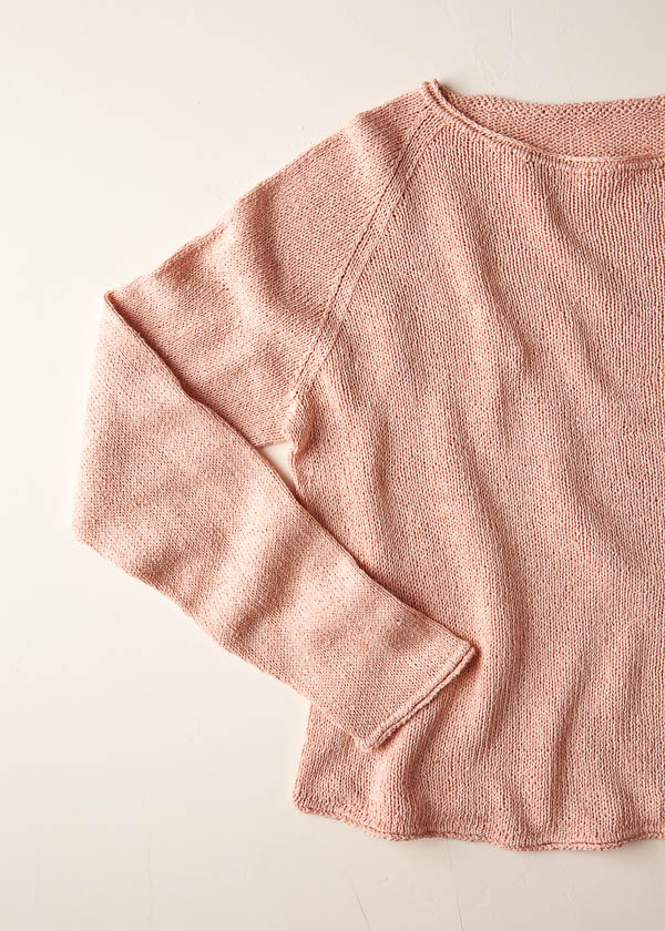 Lightweight Raglan Pullover in Cattail Silk | Purl Soho