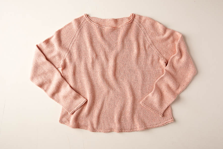 Lightweight Raglan Pullover in Cattail Silk | Purl Soho