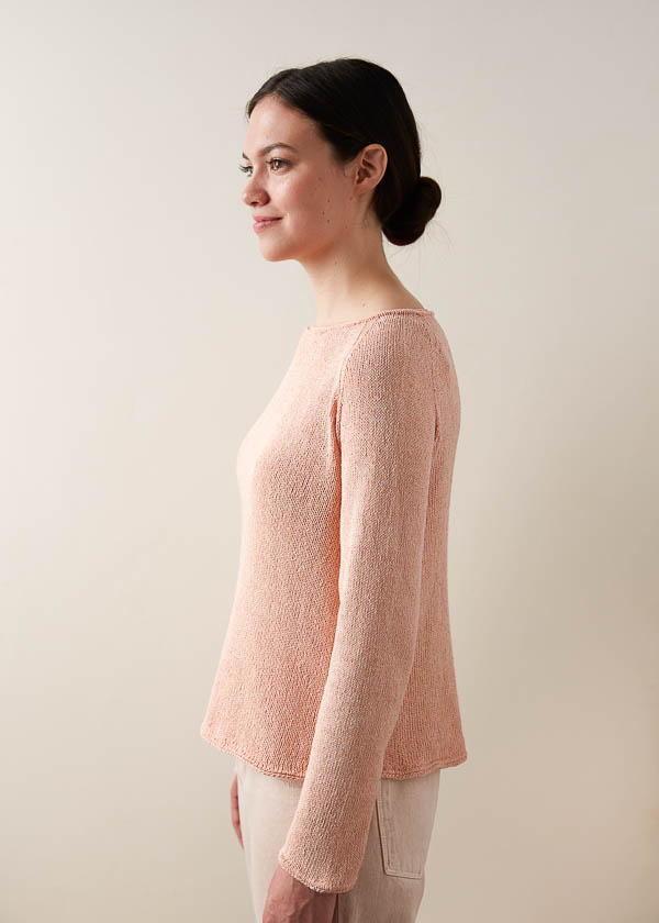 Lightweight Raglan Pullover in Cattail Silk | Purl Soho