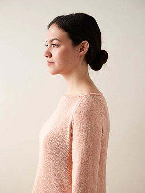 Lightweight Raglan Pullover in Cattail Silk | Purl Soho