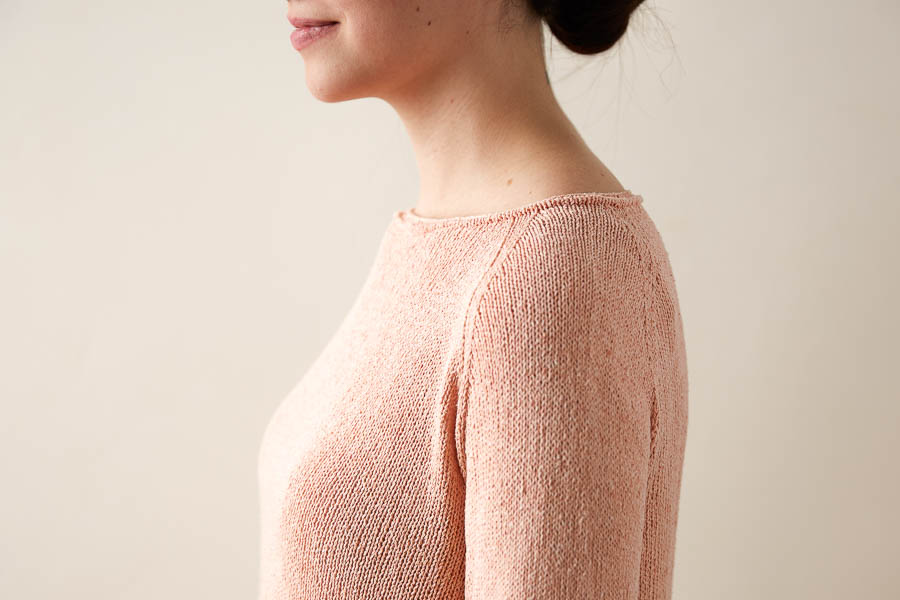 Lightweight Raglan Pullover in Cattail Silk | Purl Soho