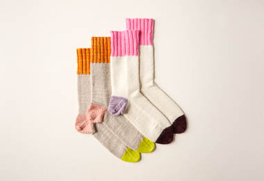 Easy Heel Colorblock Socks