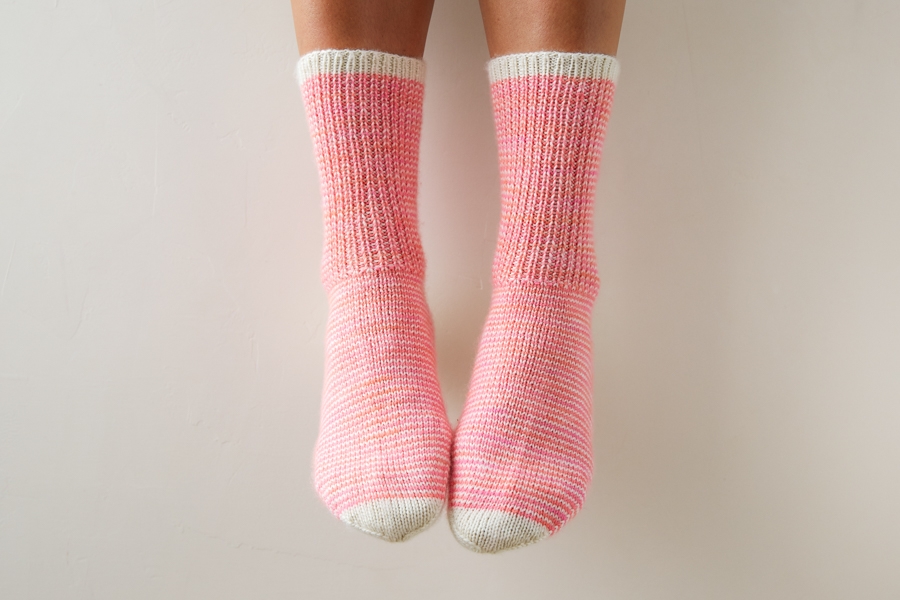 Striped Crew Socks In Pocket Posy | Purl Soho