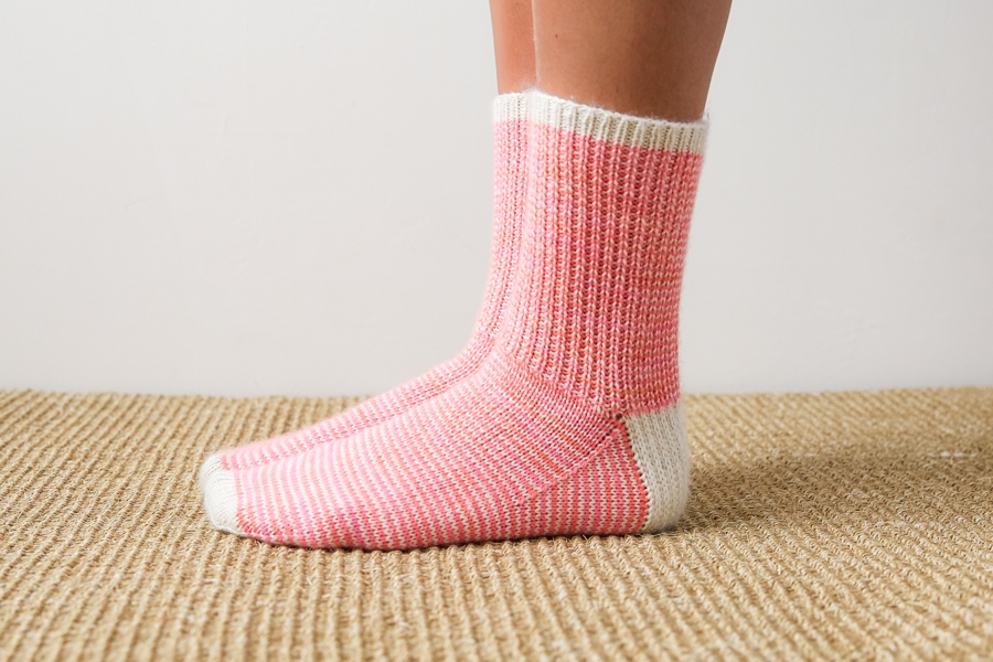 Striped Crew Socks In Pocket Posy | Purl Soho