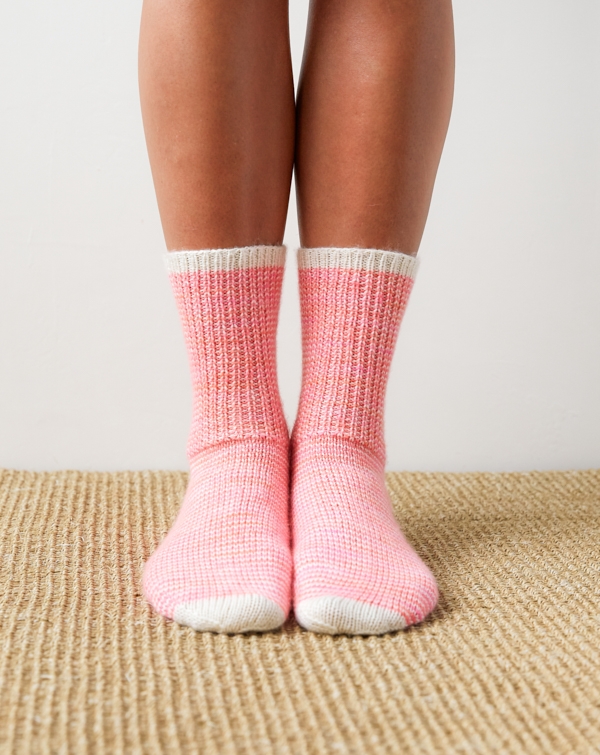 Striped Crew Socks In Pocket Posy | Purl Soho