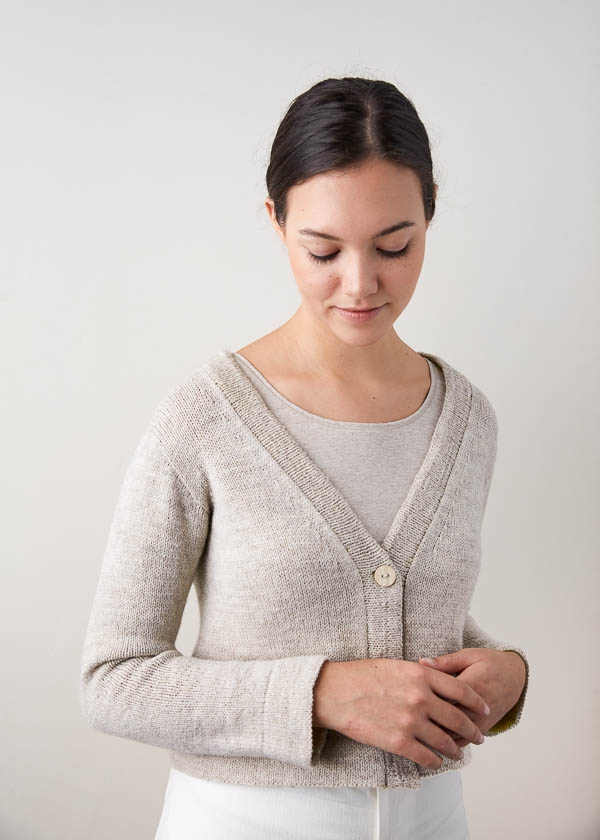 Two-Tone Banded Cardigan | Purl Soho