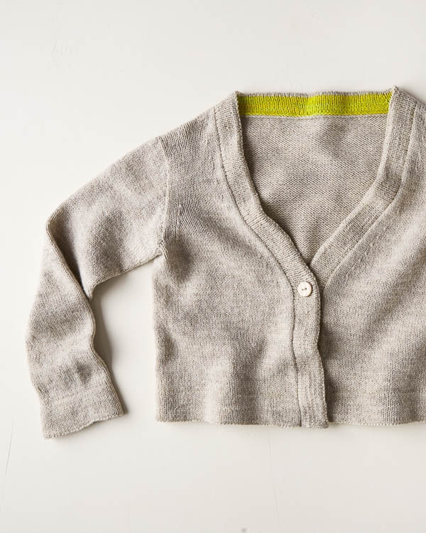 Two-Tone Banded Cardigan | Purl Soho