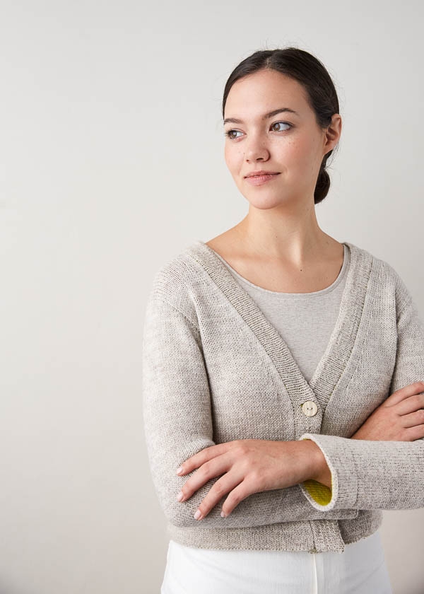 Two-Tone Banded Cardigan | Purl Soho