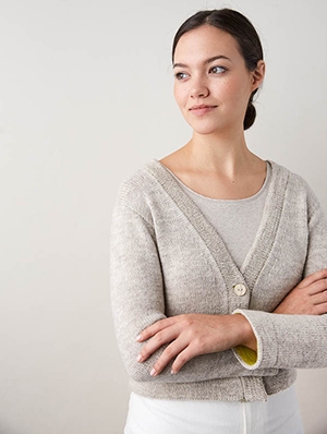 Two-Tone Banded Cardigan | Purl Soho