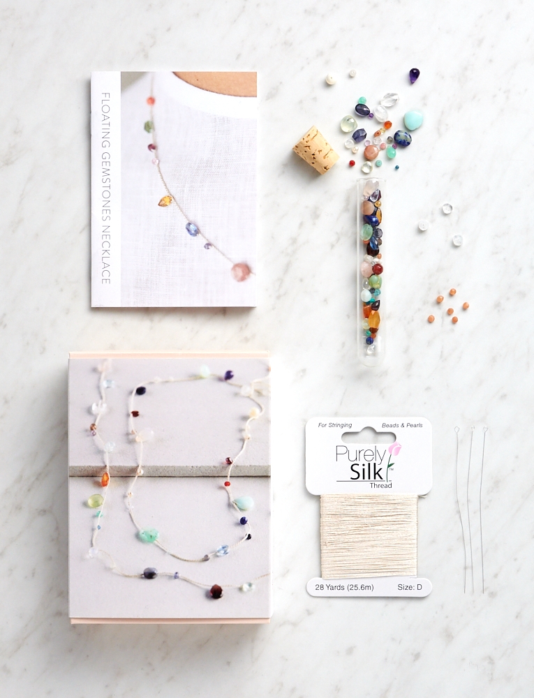 Floating Gemstones Necklace | Purl Soho