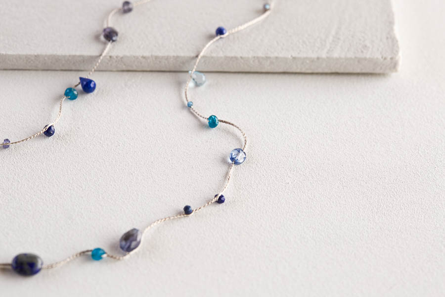 Floating Gemstones Necklace | Purl Soho