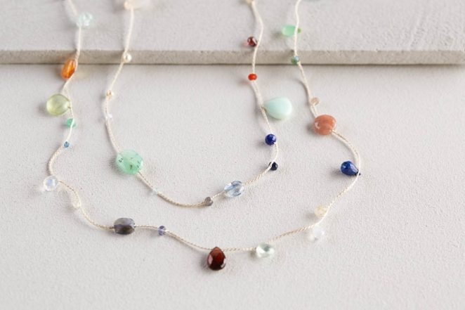 Floating Gemstones Necklace | Purl Soho