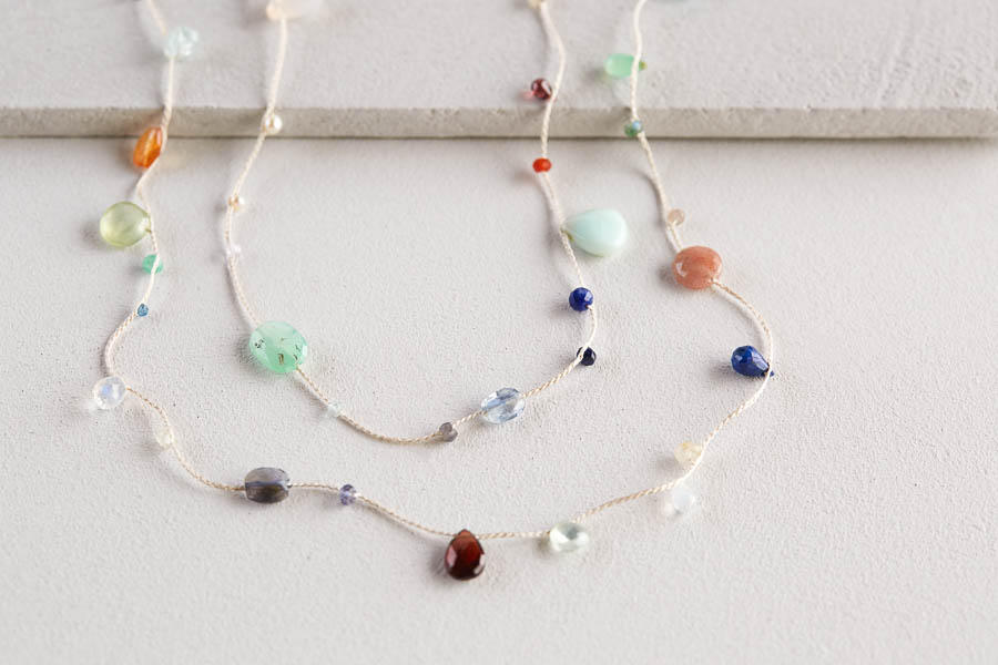 Floating Gemstones Necklace | Purl Soho