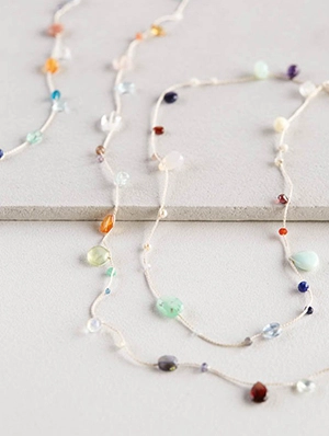 Floating Gemstones Necklace | Purl Soho