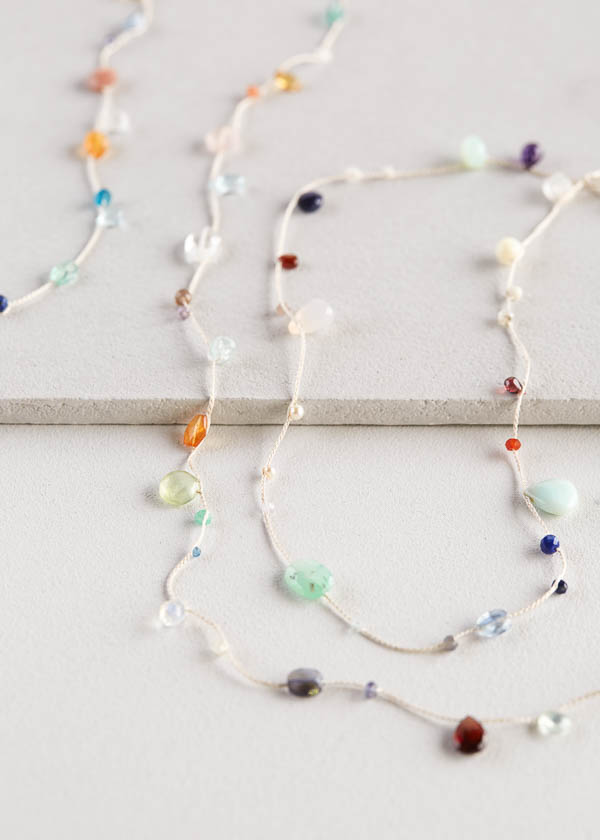 Floating Gemstones Necklace | Purl Soho