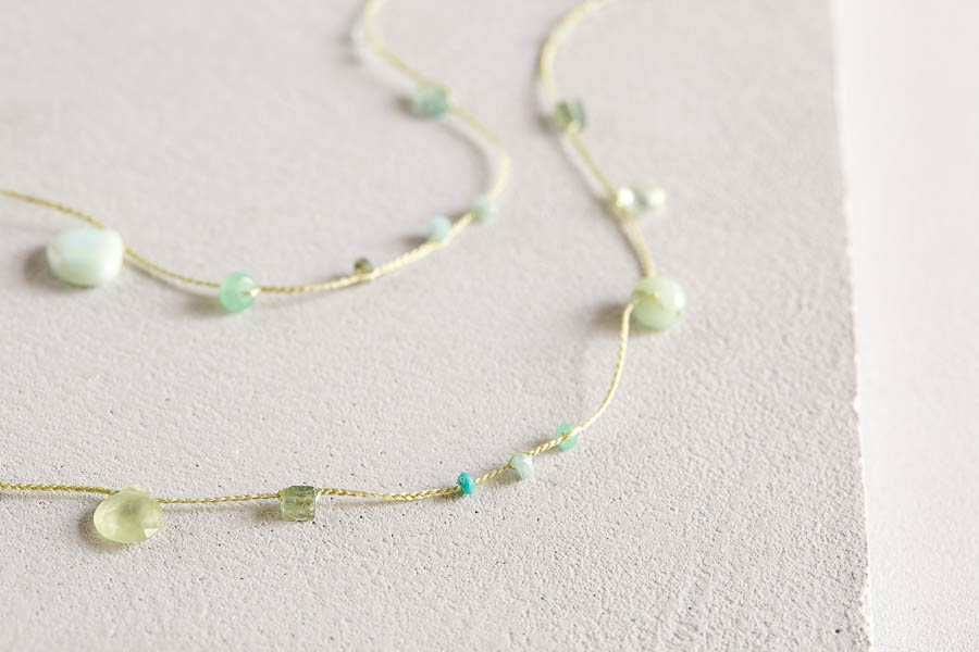 Floating Gemstones Necklace | Purl Soho