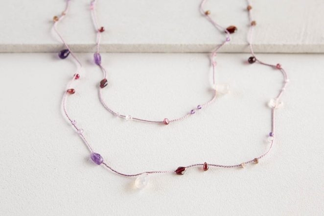 Floating Gemstones Necklace | Purl Soho