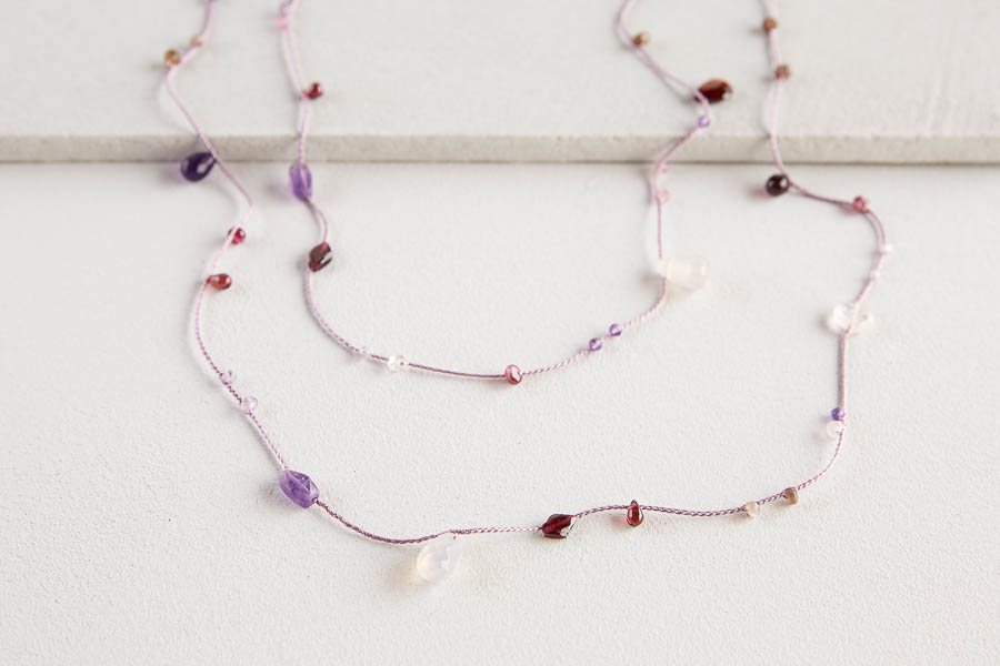 Floating Gemstones Necklace | Purl Soho