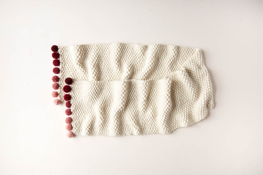 Pom Pom Trim Scarf | Purl Soho