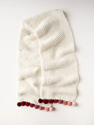 Pom Pom Trim Scarf | Purl Soho