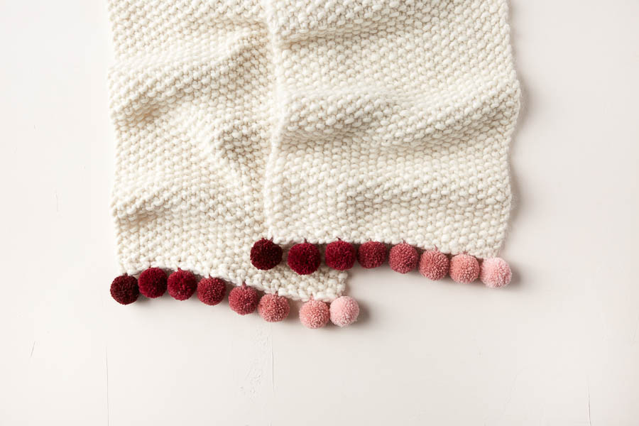 Pom Pom Trim Scarf | Purl Soho