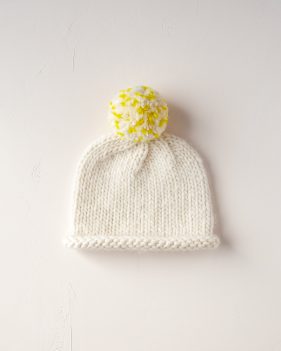 Tunisian Crochet Pointy Pom Pom Hat - Purl Soho, Beautiful Yarn For  Beautiful KnittingPurl Soho