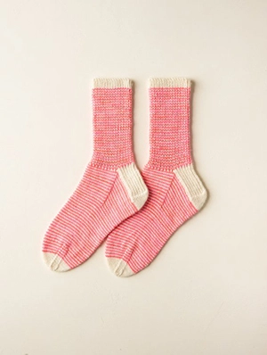 Striped Crew Socks In Pocket Posy | Purl Soho