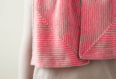 Little Mitered Stripes Scarf