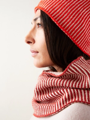 Corrugated Hat + Cowl | Purl Soho