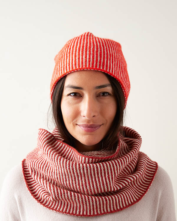 Corrugated Hat + Cowl | Purl Soho