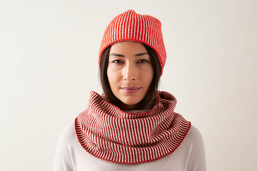 Corrugated Hat + Cowl | Purl Soho