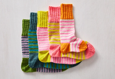Stripey Socks For Cri Du Chat Awareness