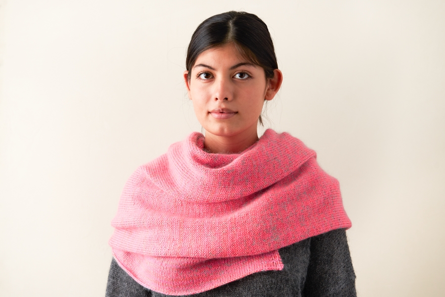 Elementary Wrap in Posy + Tussock | Purl Soho