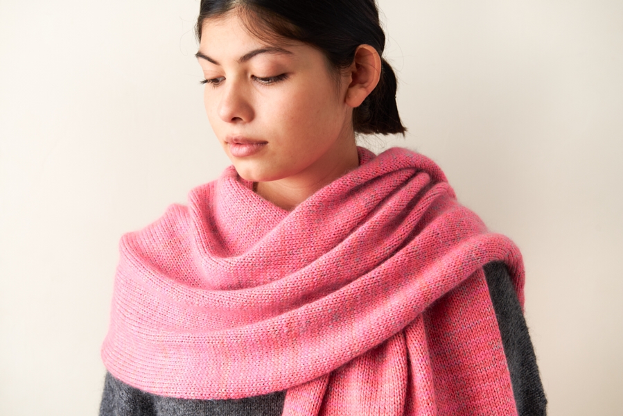 Elementary Wrap in Posy + Tussock | Purl Soho