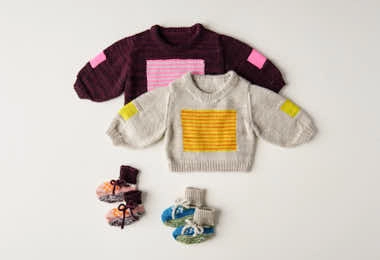 DEGEN For Purl Soho: City Block Sweater + Vintage Taxi Booties