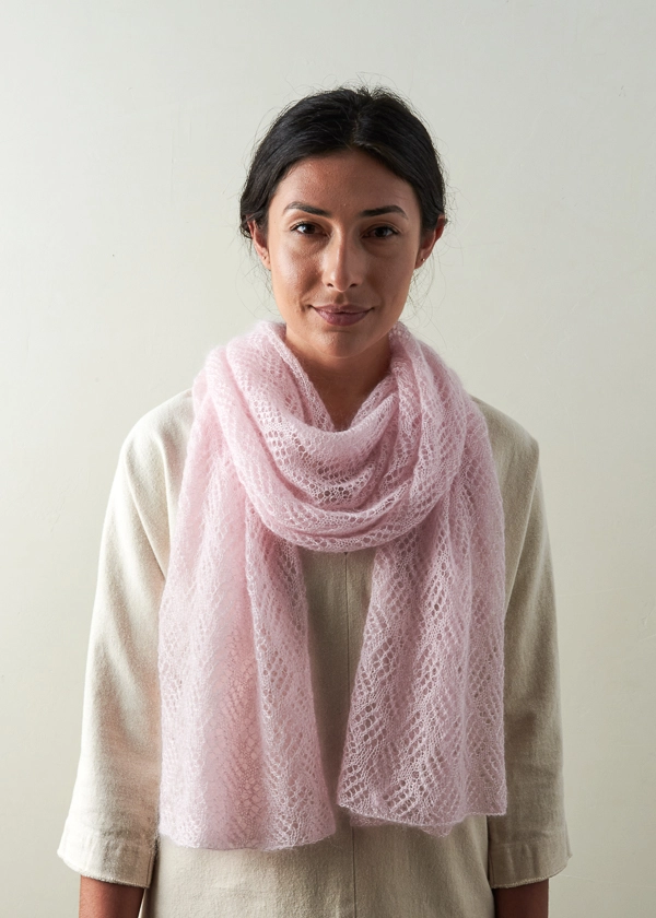 Checkerboard Lace Scarf In Tussock | Purl Soho