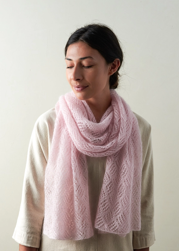 Checkerboard Lace Scarf In Tussock - Purl Soho | Beautiful Yarn