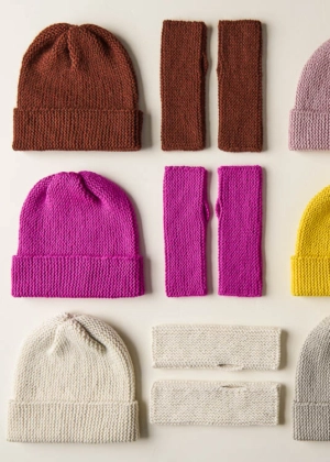 Simple Hand Warmers + Hat In All Colors | Purl Soho