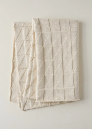 Embossed Triangles Blanket | Purl Soho