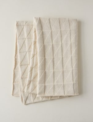 Embossed Triangles Blanket | Purl Soho