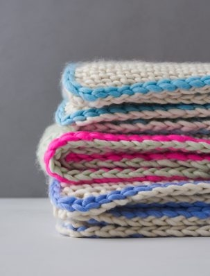 Bordered Bias Blanket | Purl Soho