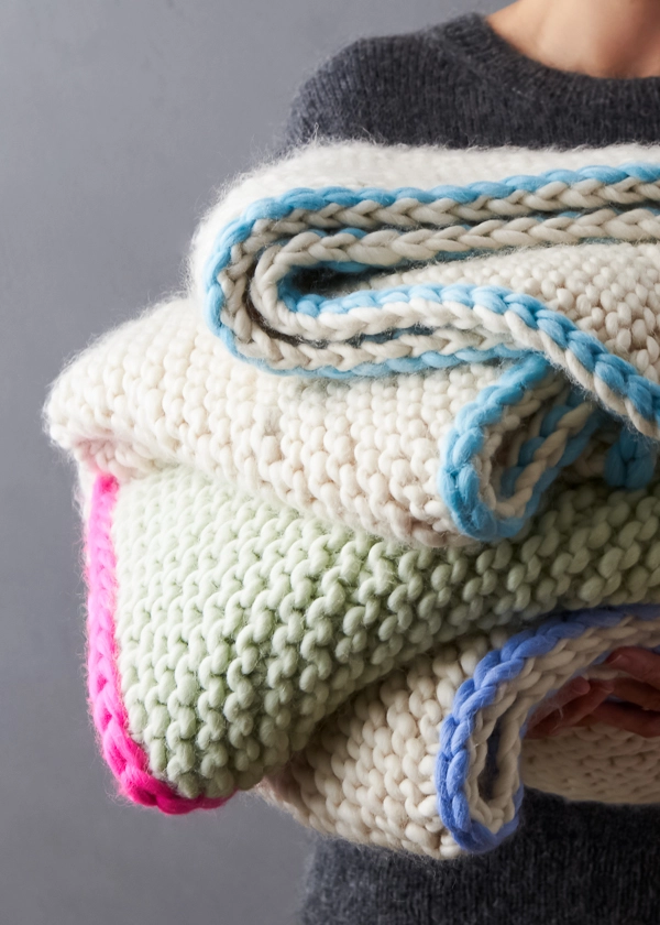 Bordered Bias Blanket | Purl Soho