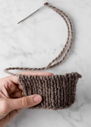 Ribbed Sewn Bind Off: 1×1 | Purl Soho
