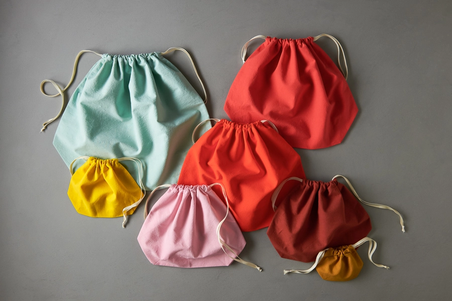 Easy Drawstring Bags in Spectrum Cotton | Purl Soho