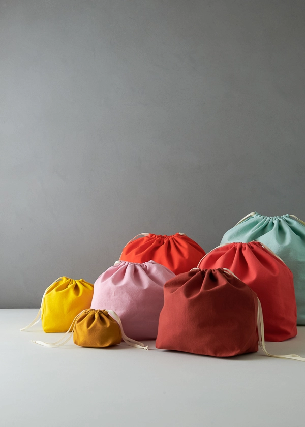 Easy Drawstring Bags in Spectrum Cotton - Purl Soho, Beautiful Yarn For  Beautiful KnittingPurl Soho