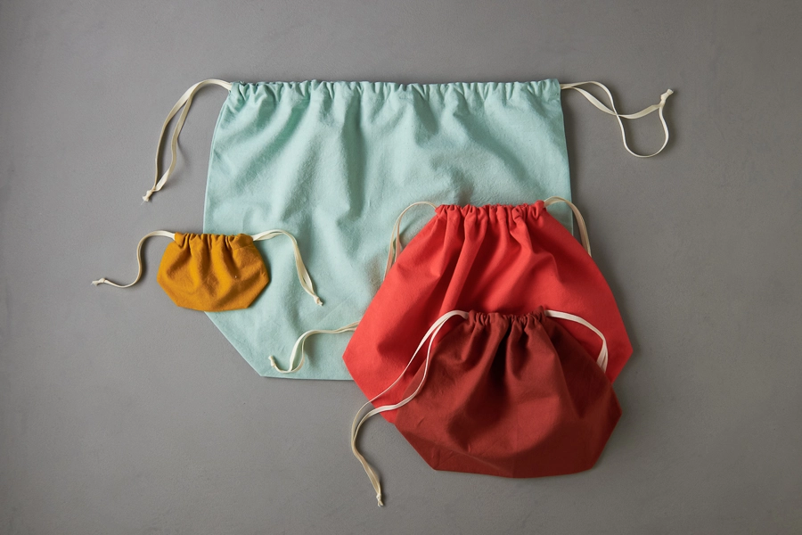 Easy Drawstring Bags in Spectrum Cotton | Purl Soho