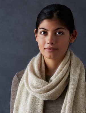 Elementary Wrap In Mineral Silk + Tussock | Purl Soho