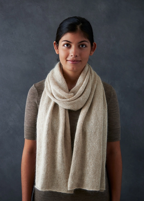 Elementary Wrap In Mineral Silk + Tussock | Purl Soho